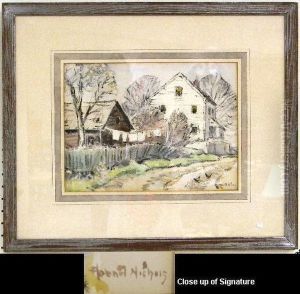 "road To Village" by Hobart Nichols