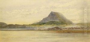 Coastal Landscape With Mountain Beyond by Emily Nicholson