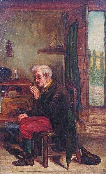 A Gentleman At His Table - view 1