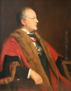 Three-quarter Length Portrait Of Guy Radford by John Watson Nicol