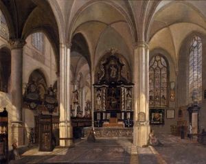 La Chapelle Saint-jacques A Anvers by Josephus Christianus Nicolie