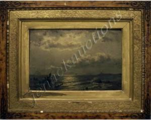 Coastal View With Light House by James Craig Nicoll