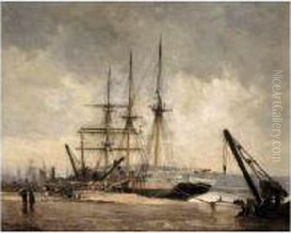 The John Hasbrouck In Port At Rouen - view 1