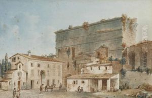 La Porte Majeure A Rome by Victor-Jean Nicolle