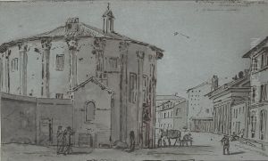 The Temple Of Vesta, Rome by Victor-Jean Nicolle