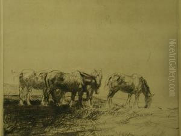 Study Of Four Ponies - view 1