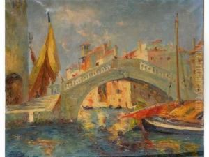 Venise, Le Pont Du Rialto by Francois Nicot