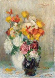 A Flower Still Life by Maurits Niekerk
