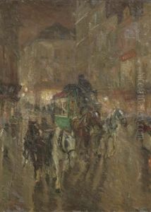 City Lights: An Omnibus In A Busy Street by Maurits Niekerk