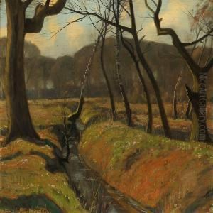 Foraarsdag I Ordrup Krat by Arthur Nielsen