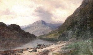Fjordlandskap Med Folkeliv 1893 1893 by Carl Nielsen