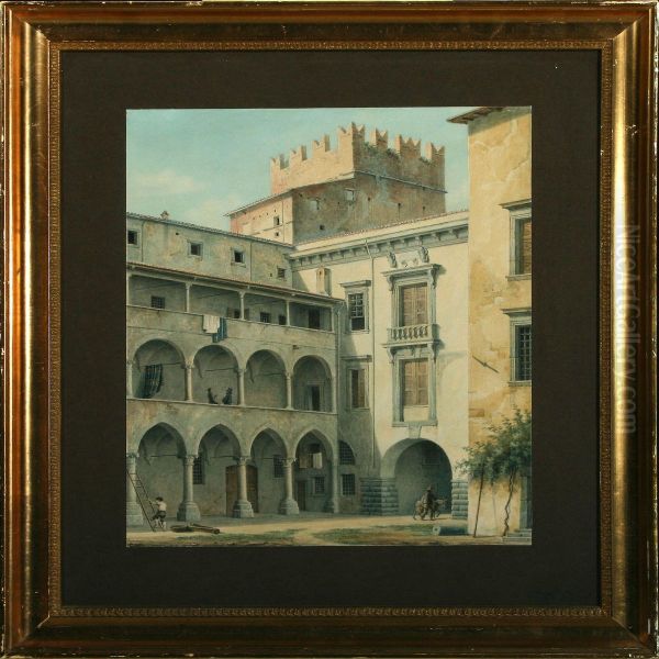 A Courtyard In A Palace In Verona - view 1