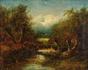 A Shepherd With His Flock by Edmund John Niemann