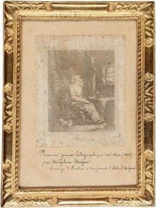 La Jeune Fille Filant Sa Quenouille, 1825-6