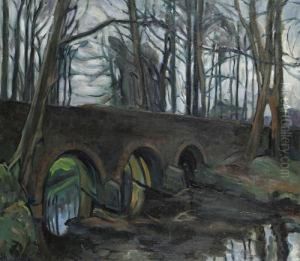 Landscape With Bridge by Paul Nietsche