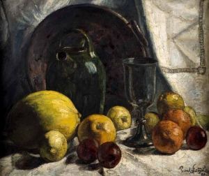 Fruit & Goblet by Paul Nietsche