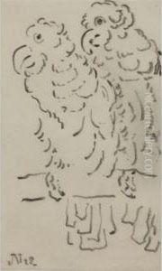 Two Parrots by Jacob Nieweg