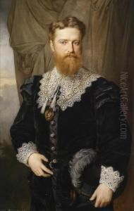 Portrait Of Karl Lueger In Historical Costume And Honorary Medal