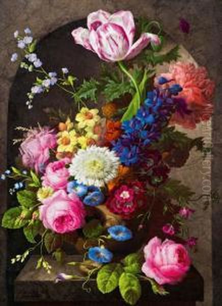 Blumenstillleben Mit Rosen - view 1