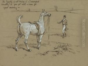 Huntsman And His Mount by Basil J. Nightingale