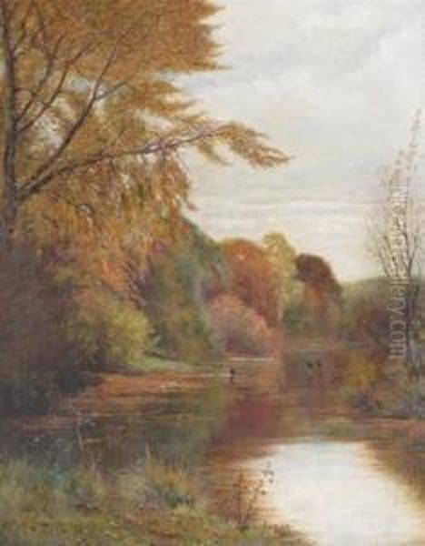 Autumn River Landscape - view 1