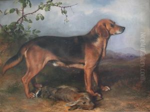 A Hound With A Rabbit