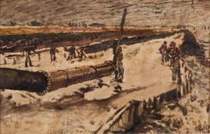 Construction Of The Oil Pipeline by Dirk Nijland