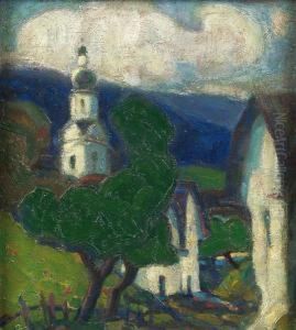 Bauernhauser Mit Kirche Bauernhauser Mit Kirche