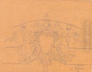 Design For An Ornamental Moulding by Leontiy Nikolaevich Benois