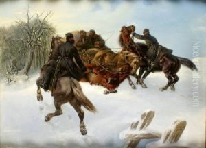 Brigands Attaquant Une Troika