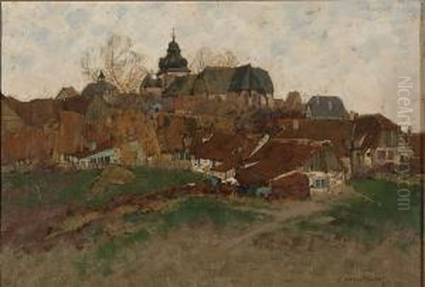 Springtime Villagescape - view 1