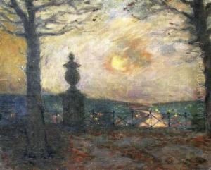 Parc Au Soleil Couchant by Pierre Nilouss