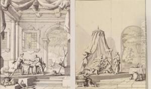 Umkreis Szenenfolge Aus Dem Alten Testament by Johann Esaias Nilson