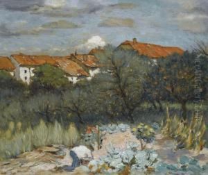 Landscape With Red Roofs by Petr Alexandrovich Nilus