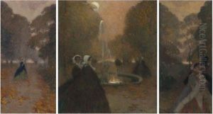 At The Fountain by Petr Alexandrovich Nilus