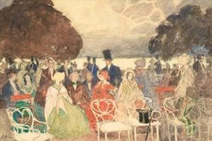 A Belle-epoque Garden Party by Petr Alexandrovich Nilus