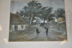 Farmyard Lane by Herkis Hume Nisbet