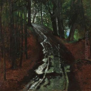 Autumn Day At A Forest Road by Thorvald Simeon Niss