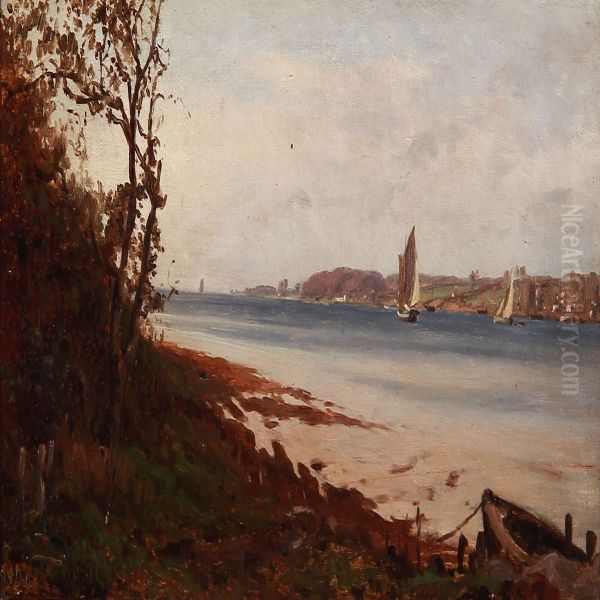 Bay With Sailing Boats - view 1