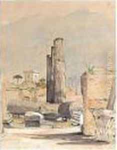 Temple Of Jupiter Serapis, Pozzuoli by Francis Russell Nixon