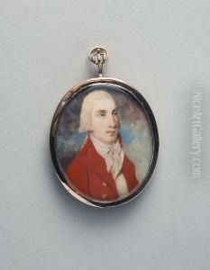 Portrait Miniature Of A Gentleman by James Nixon