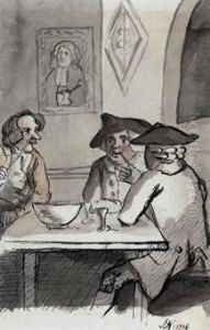 Conversation Round The Punch Bowl by John Nixon