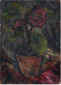 Red Begonia by John Noble