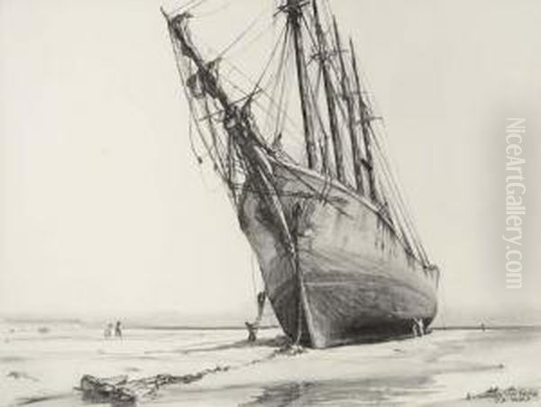Schooner With People - view 1