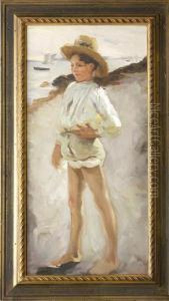 Boy On Beach - view 1