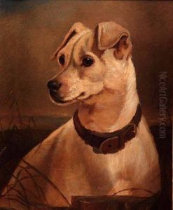 A Jack Russell Dog In A Landscape