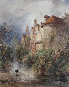 An Old Manor House By A River