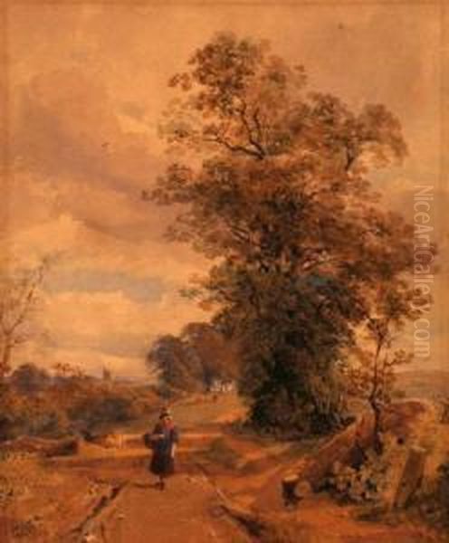Figure On A Country Path - view 1