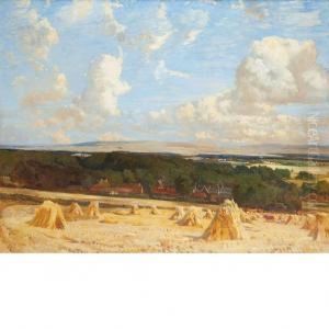 Tyninghame, East Lothian, The Hills Of Lammermorr Beyond by Robert Noble