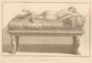 Nude Figure Titled 'altraermafrodito Dormente'